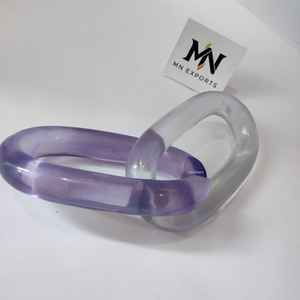 Décoration murale en chaîne reliée faite à la main personnalisée, objet en résine, décoration de pièce, articles les plus adorables, design d'art mural en chaîne acrylique - Product Image 3