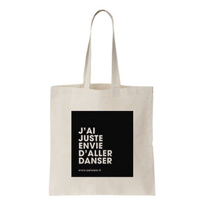 Bolsa de Compras de Lona con Logotipo Impreso Personalizado, con Diseño de Dibujos Animados, Tamaño Mediano, Estilo Moderno, Marca MITVN - Product Image 1