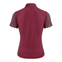 Chemise de polo équestre pour femmes, manches courtes, dentelle chic, respirante, matière néoprène de haute qualité, sous-vêtements pour l'équitation