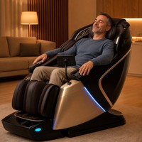 Fauteuil de Massage Zéro Gravité Shiatsu Thaïlandais 4D Électrique Bicoeur 2026, Massage Intégral Premium par Air