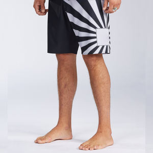 Pantalones cortos de algodón 100% con estampado de cebra para hombre, bañadores de playa de secado rápido, tejido informal no tejido, servicio OEM disponible - Product Image 4