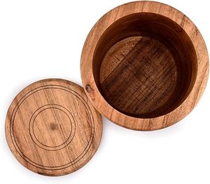 Boîte de rangement d'épices faite à la main de qualité supérieure Boîte Masala en bois de manguier avec bol en acier Bonne qualité en bois - Product Image 3