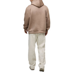 Sudadera con Capucha de Felpa Francesa Digital Ecológica de Algodón y Elastano Marrón Sólido de Diseño Nuevo Personalizado al por Mayor de la Mejor Calidad para Invierno - Product Image 4