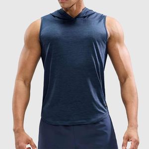 Hombres entrenamiento con capucha camisetas sin mangas deportes culturismo Stringer músculo sudadera hombres sin mangas gimnasio sudaderas con capucha - Product Image 3