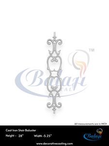 Barandilla Moderna de Hierro Fundido Real, Sin Marco, Gris, Altamente Pulida, Superficie Super Shot Blast, Barandilla para Jardín y Balcón, Resistente al Óxido - Product Image 4