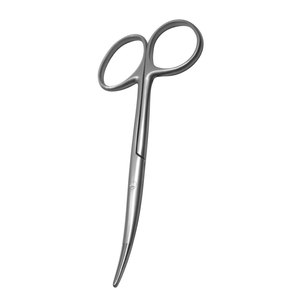 กรรไกรตัดแบ่งชั้นทำจากสเตนเลสขนาด10ซม. สำหรับตัดมีด้ามจับแบบทื่อโค้ง - Product Image 3