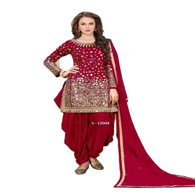 Latest Design Custom Size Women Salwar Suit For Wedding Wear Salwar Kameez Indian Casual Dress at Bulk Price