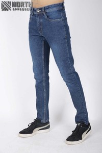 <b>Men's</b> New Design Autumn/Winter Washed Breathable Cotton Quick Dry <b>Jeans</b> Front Zip Button <b>Drawstring</b> Closure Multiple Colors Plus - Product Image 3