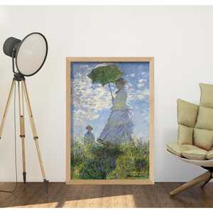Affiche Madame Monet et son fils, femme avec un parasol, impression d'art - Product Image 1