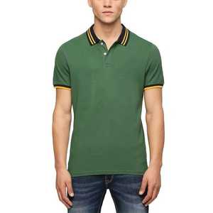 เสื้อโปโลชาย ผ้าฝ้ายทนทาน สวมใส่สบาย เนื้อผ้านุ่ม พิมพ์โลโก้ตามสั่ง ขายส่ง แฟชั่นลำลอง แขนสั้น - Product Image 1