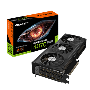GIGABYTE GeFor RTX 4070 Super WINDFORCE OC 12G Tarjeta gráfica 3X Fans 12GB 192-bit GDDR6X Tarjeta de video de la GV-N4070WF3OC-12GD - Product Image 1