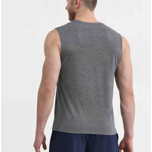 2025 gros personnalisable hommes débardeur mince sport débardeur sans manches exercice avec Style personnalisé débardeur pour hommes - Product Image 4
