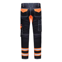 Pantalones de seguridad de alta visibilidad para hombres Pantalones DE TRABAJO resistentes con rayas reflectantes Bolsillos Pantalones de carga de trabajo de invierno