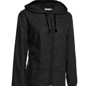 Chubasquero largo de invierno para hombre de diseño personalizado de talla grande suave poliéster impermeable con cuello levantado y capucha - Product Image 1