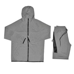 ชุดวอร์มสำหรับวิ่งของผู้ชายแบบปรับแต่งได้ชุดออกกำลังกายแห้งเร็วระบายอากาศได้ดีไซส์ใหญ่พิเศษ - Product Image 4