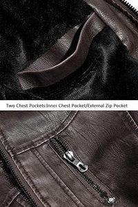 Nouveau blouson personnalisé en cuir PU pour hommes blouson d'aviateur grande taille blouson de moto personnalisé fabrication personnalisée - Product Image 3