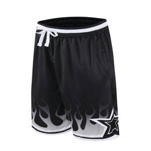 Pantalones cortos de baloncesto para hombre, pantalones deportivos de malla con bolsillos para correr, gimnasio, entrenamiento, pantalones cortos de baloncesto deportivos de secado rápido - Product Image 1