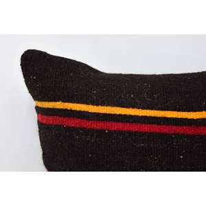 Cojín de lana bordado Kilim Multicolor de 24x24 pulgadas, almohada con estampado Vintage esponjoso de lujo para decoración de sofá de sala de estar - Product Image 2