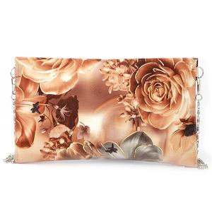 กระเป๋าคลัทช์พิมพ์ลายดอกไม้สำหรับผู้หญิง (1875) - สีเบจ - Product Image 4
