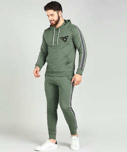 Nouveau Design Slimfit Hommes Femmes Jogging Ensembles Épais Coton Polaire À Capuche Survêtements Rayures Style Pantalon Taille XL Gym - Product Image 4