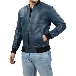 Chaqueta Bomber de Cuero de Alta Calidad, Moderna, Cómoda, Clásica, Suave, Cálida, para Uso Diario - Product Image 2