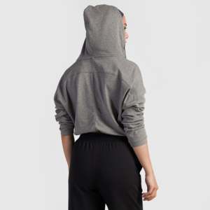 Sweat à capuche respirant Elite Motion en tricot gris pour la saison d'automne - Product Image 2