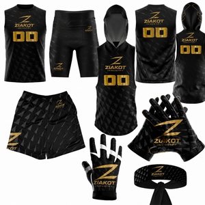 American Flag Field Set Socks 7on7 Unisex Compression Football Uniform Custom 7v7 Game Jersey Set <b>Short</b> Sleeve Quick Dry - Product Image 1