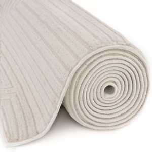 Tapis géométrique crème Carmel 6040 80x150 cm – Ensemble de décoration intérieure élégant - Product Image 6