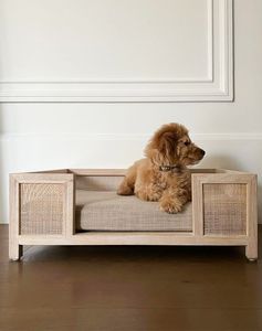 เตียงสุนัขหวายทำจากไม้ธรรมชาติ,งานฝีมือดีไซน์เรียบง่ายจากเวียดนาม - Product Image 4