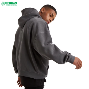 Sudadera con Capucha Francesa Unisex Personalizada al por Mayor, Corte Regular, Estilo Urbano, Capucha Ajustable, Estampado Frontal, Ropa de Invierno, 100% Algodón - Product Image 3