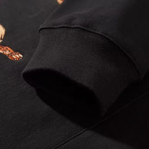 เสื้อฮู้ดสวมหัวโอเวอร์ไซส์สำหรับผู้ชายเสื้อสเวตเชิ้ตเปล่าผ้าโพลีเอสเตอร์/ ผ้าฝ้ายผสมพิมพ์ลายโลโก้ได้ตามต้องการ - Product Image 5