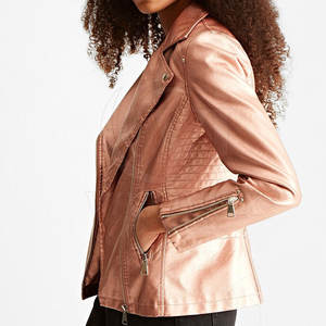 Nueva chaqueta de cuero de moda para mujer Chaqueta de cuero ajustada hecha en Pakistán Chaqueta de cuero - Product Image 4