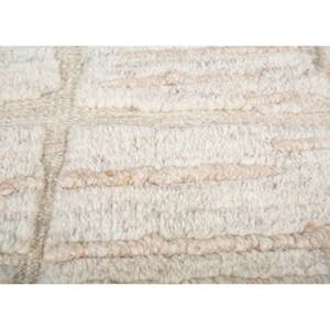 Tapis en laine noué à la main à motif géométrique Entropy Warm Cream 2x3 pieds pour la décoration intérieure - Skwl-677 - Product Image 3