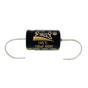Condensateurs électrolytiques en aluminium haute tension-fils axiaux 100uf 600v pour radios, téléviseurs, amplis de guitare et équipements audio vintage - Product Image 2