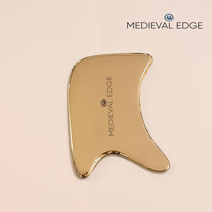 Calidad original Kansa Gua Sha R-Shape Tool El fabricante más grande Radiant Skin Body Eye Massage Masajeador de contorno facial - Product Image 3