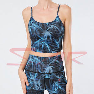 Leggings d'entraînement personnalisés 100% coton de haute qualité pour femmes vêtements de sublimation en gros avec logo à la taille - Product Image 4