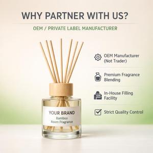 Private Label Bamboo Room Fragrance OEM <b>Reed</b> <b>Diffuser</b> Manufacturer Long Lasting Home Scent Luxury Glass Bottle Custom Fragrance - Product Image 3