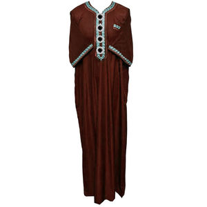 Caftán Islámico Tradicional Árabe de Invierno de Alta Calidad, 100% Algodón, Talla Grande, Estilo Dubai 2026, Thobes Marroquíes para Hombre - Product Image 1