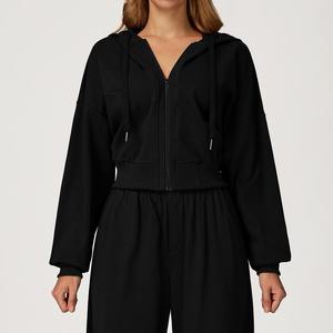 Nuevas mujeres Otoño Invierno Zip-Up Hoodie a prueba de viento cálido Casual sudadera al aire libre correr chaqueta deportiva - Product Image 6