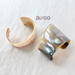 Cuerno de Búfalo Blanco hecho a mano, pulsera cónica en C, pedidos al por mayor personalizados aceptados, diseño de brazalete de moda de Vietnam - Product Image 5