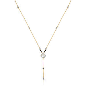 Collier Mangalsutra moderne en or et diamants Urban Knot pour femmes - Product Image 3