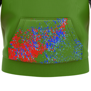 เสื้อฮู้ดสวมหัวผ้าฝ้ายสีทึบของผู้ชายงานปักพลอยเทียมป้องกันการหดตัวระเหิดสำหรับฤดูหนาว - Product Image 3