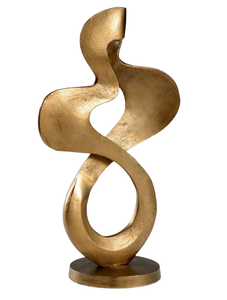 Objets décoratifs Décoration intérieure Sculpture en aluminium poli or Accessoires de table de bureau Accessoires modernes Articles de table de table - Product Image 5