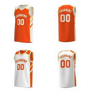 Maillots de basketball personnalisés par sublimation pour jeunes équipes – Ensembles uniformes à motif, débardeurs sans manches 100 % polyester - Product Image 1
