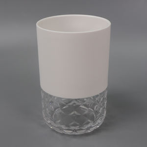 Vaso de baño negro con patrón de diamante de lujo - Product Image 2