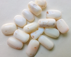 ปะการังสีขาวปะการังธรรมชาติมีค่าสีขาวปะการังสีขาวรูปไข่ปะการังญี่ปุ่นสีขาวสำหรับทำเครื่องประดับ - Product Image 3