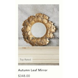 Cadre de miroir mural en métal antique élégant avec bords artisanaux et tons métalliques parfait pour les intérieurs à thème vintage - Product Image 5