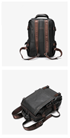 Sac à dos d'affaires en cuir véritable pour ordinateur portable, idéal pour les loisirs et les voyages en extérieur – Japon et Corée du Sud