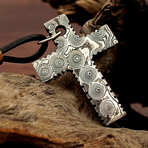 Collar Personalizado Hecho a Mano de Acero de Damasco, Collar/Colgante de Acero de Damasco Vintage Personalizable, Gran Venta - Product Image 2