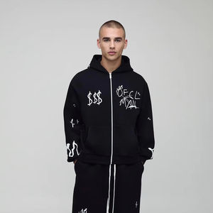 Sudaderas con capucha Pakistán Fabricantes Invierno Tallas grandes Hombres Peso pesado Personalizado con capucha Hombres Sudaderas con cremallera - Product Image 1